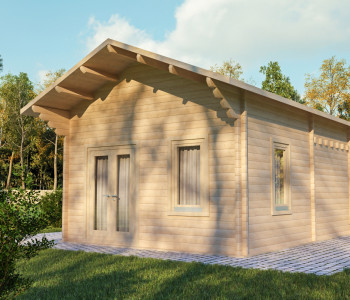 Brian Brú Log Cabin 5.7m x 4.1m - 2 Bed