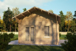 Brian Brú Log Cabin 5.7m x 4.1m - 2 Bed