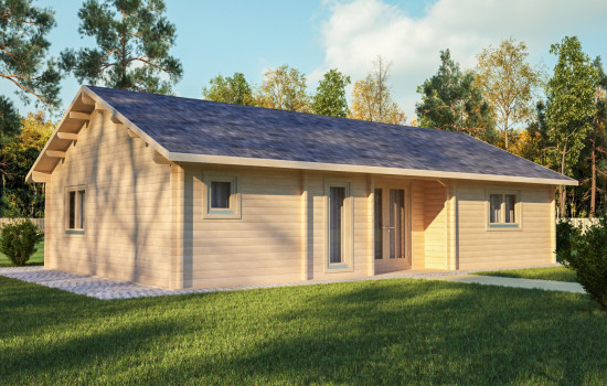 Maria Log Cabin 13.0m x 7.0m 2 Bed