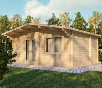 Geraldine Log Cabin 5.6m x 4.8m - 1 Bed