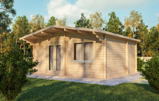 Geraldine Log Cabin 5.6m x 4.8m - 1 Bed