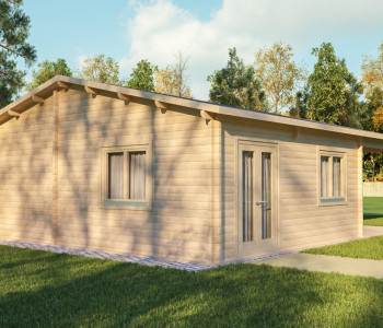 Kayla Log Cabin 9m x 8m - 2 Bed