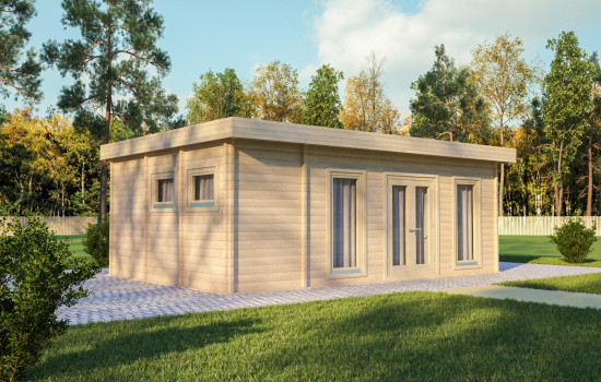 Skerries Log Cabin 7m x 4m - 4 Rooms